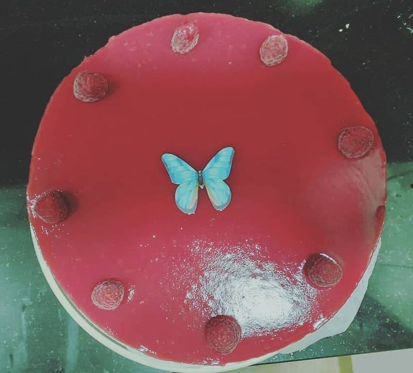 Tarta de queso y frqambuesas sin horno