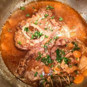 ossobuco de vedella a la milanesa amb julivert, herbes ja cuinat