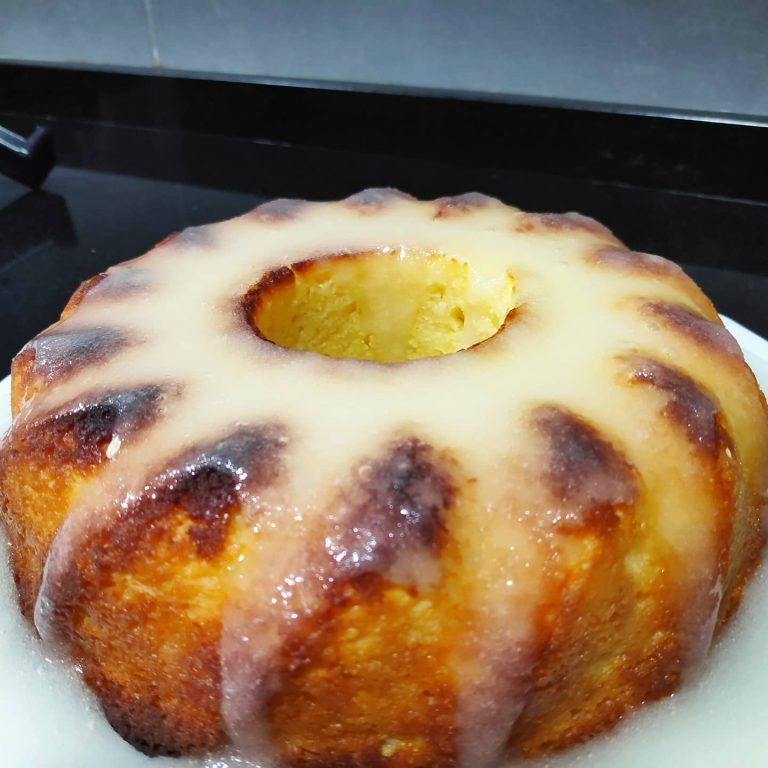 bizcocho de limón con glaseado