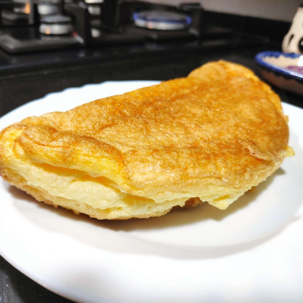 tortilla souflé en un plato