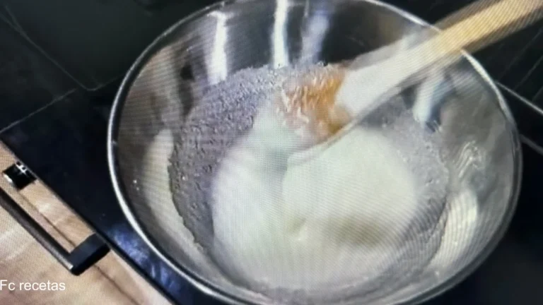 preparando el glaseado