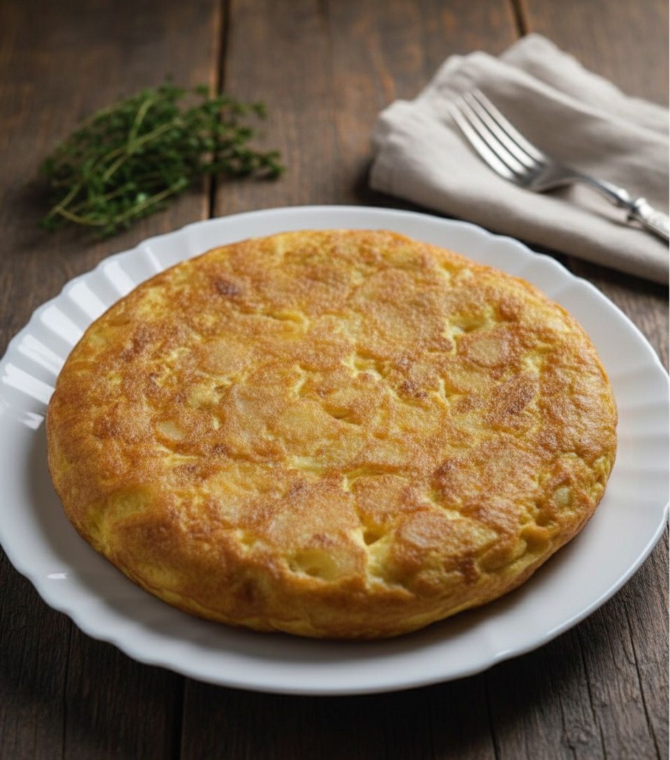 tortilla de patatas ligera y baja en calorías
