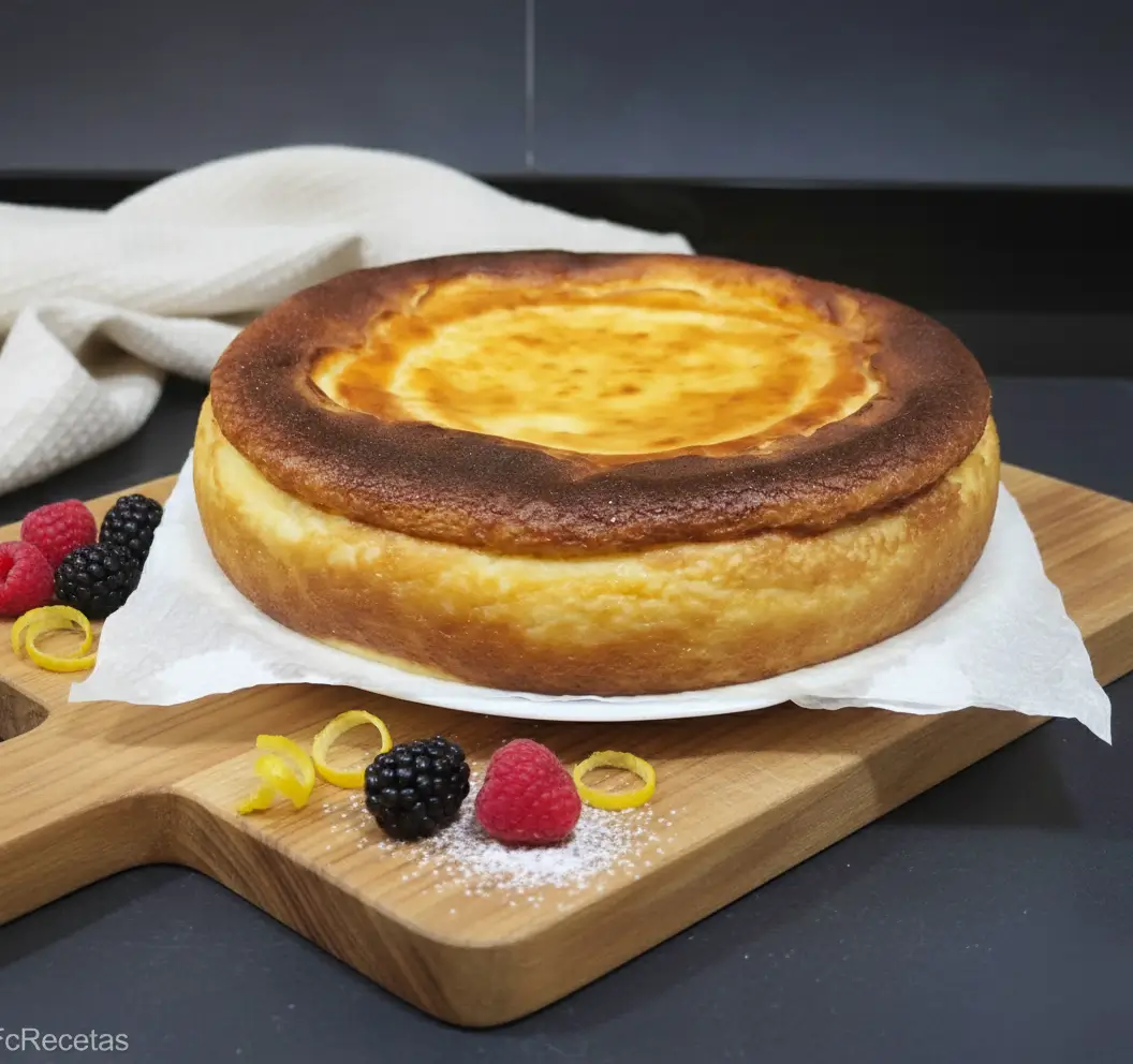 pastís de formatge cremós al forn
