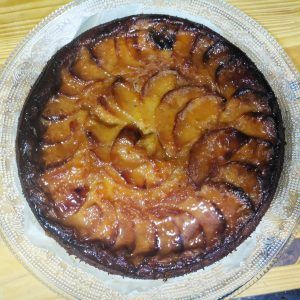 tarta de manzana redonda