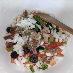 ensalada de judias blancas