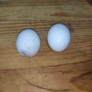 dos huevos cocidos