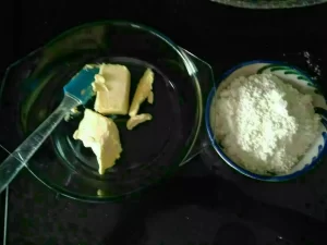 harina y mantequilla
