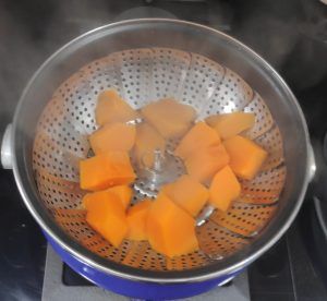 calabaza cocida al vapor