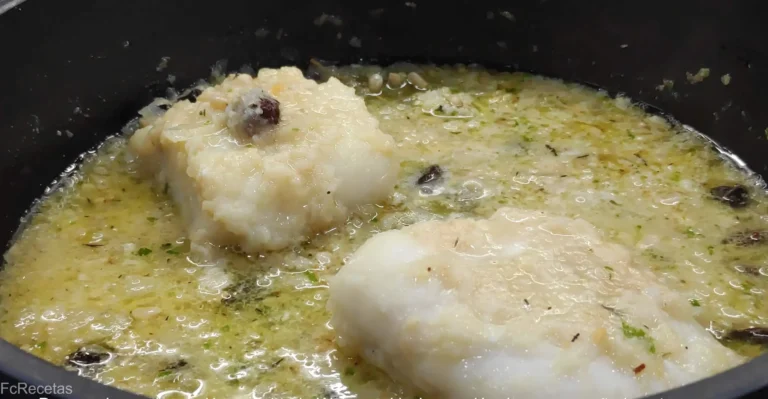 bacalao añadido al caldo