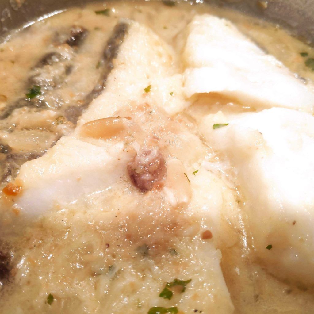 bacalao a la ampurdanesa cocinado