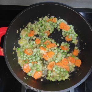 añadido al sofrito la zanahoria