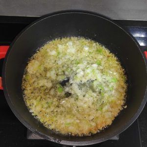 sofrito en la cazuela