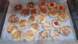 galletas tipo reglero horneadas