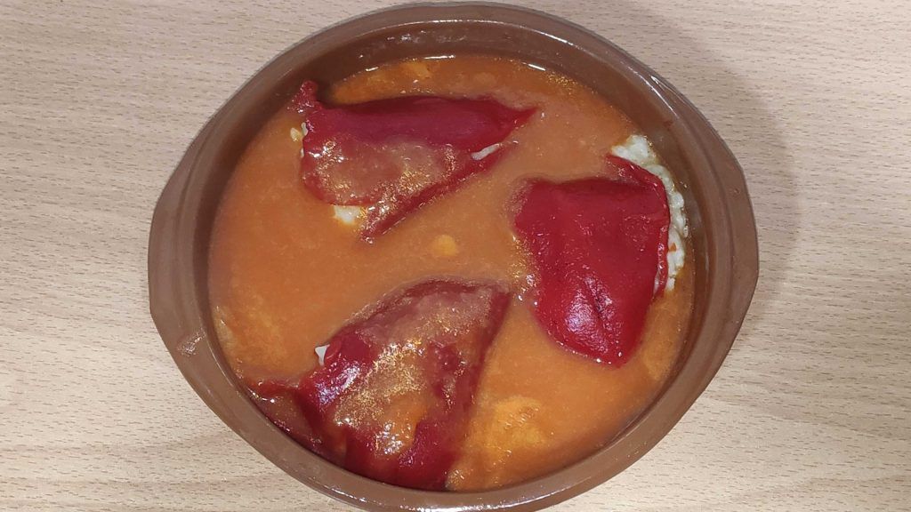 Tres pebrots del piquillo farcits