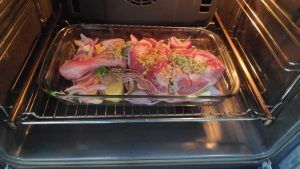 Espatlla de xai al forn