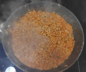 Sofregit amb carn a La paella