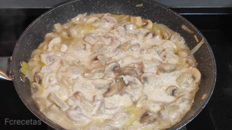 ceba i xampinyons a la paella