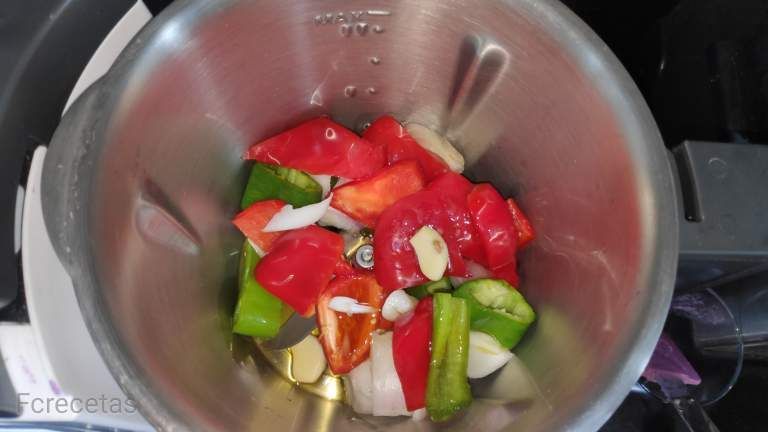 verduras en la jarra