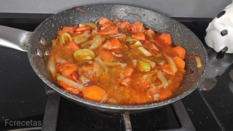 sofrito a fuego lento
