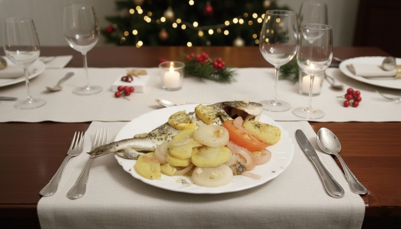 dorada al horno con patatas