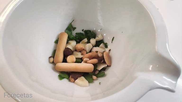 picada en el mortero