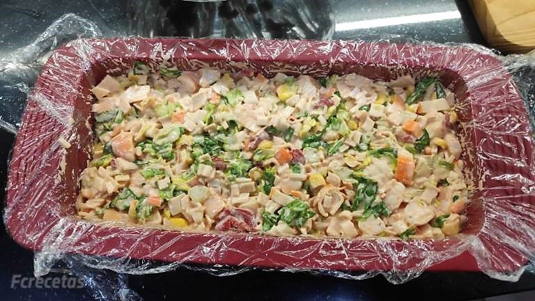 barreja al motlle del pastís de marisc