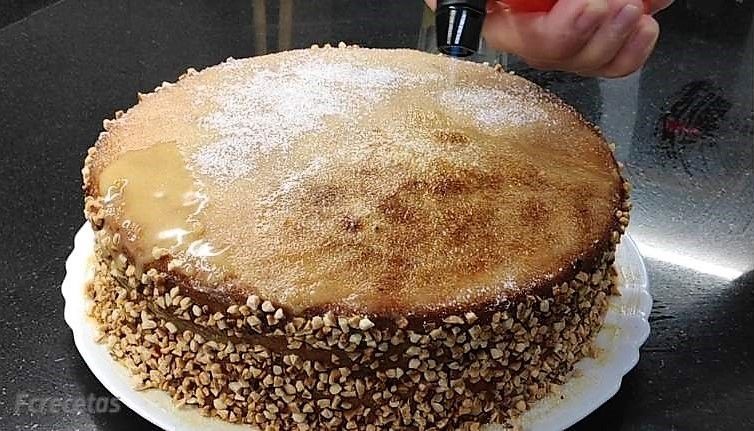 quemando el azúcar con un soplete