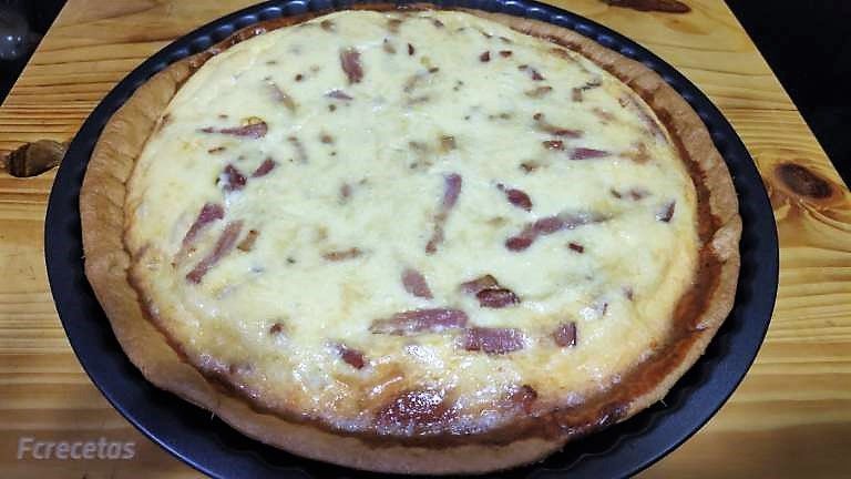 quiche horneada en el molde