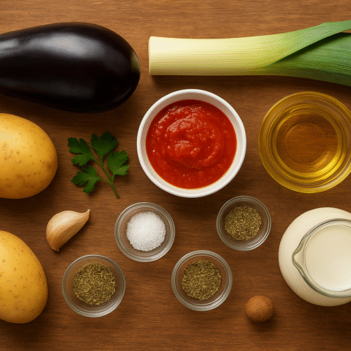 ingredients de la crema d'albergínies