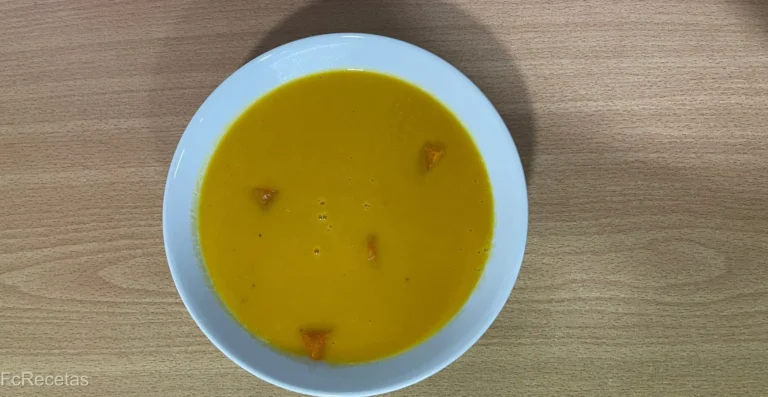 Crema de Calabaza con Genjibre y cúrcuma