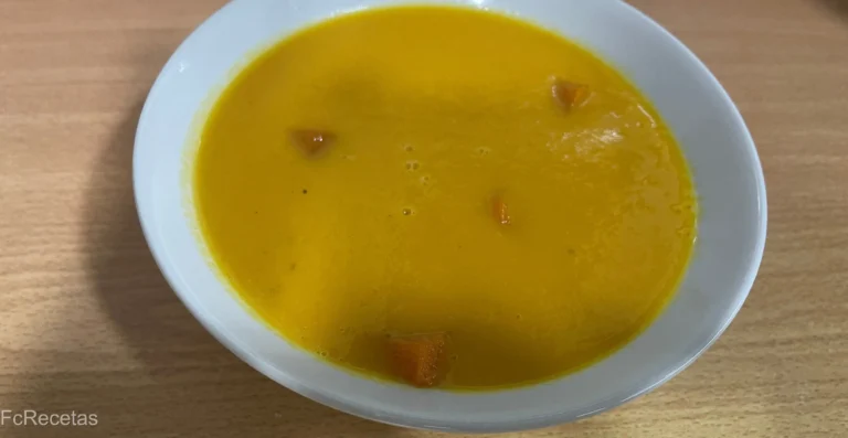 Crema de Calabaza con Genjibre y cúrcuma