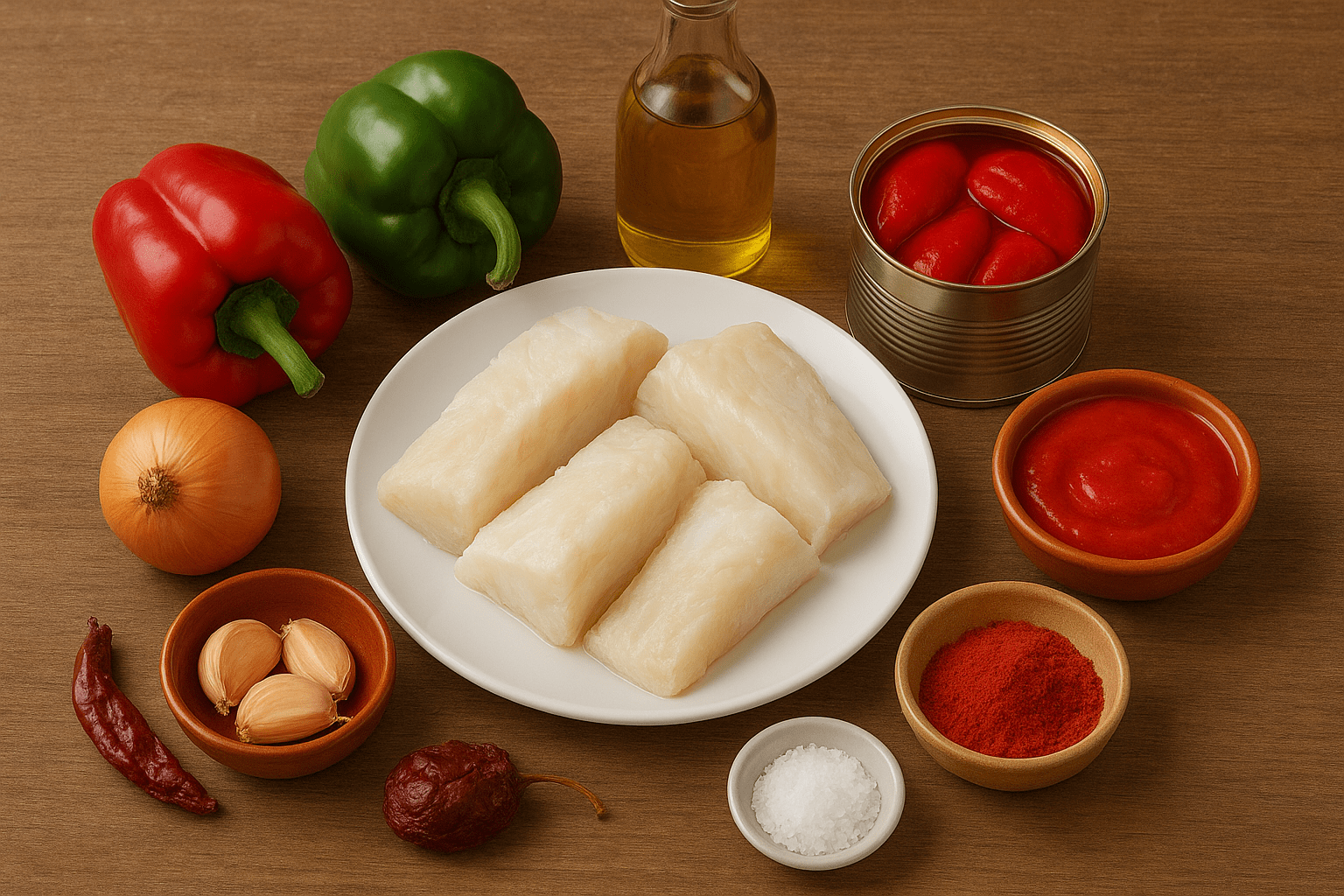 ingredients del bacallà al ajoarriero