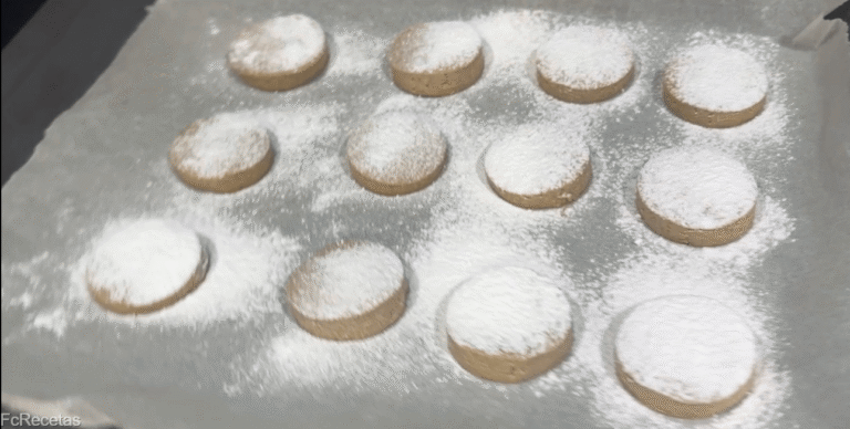polvorons d'ametlla amb sucre llustre